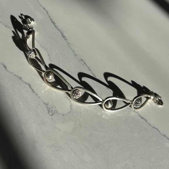 Brighton Chara Elipse Silver Articulated Bracelet - Picture 7 of 12